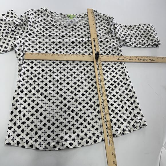 Vera Bradley Shirt Womens Small Long Sleeve Patterned‎ Spandex Top Blouse Casual - Picture 5 of 6